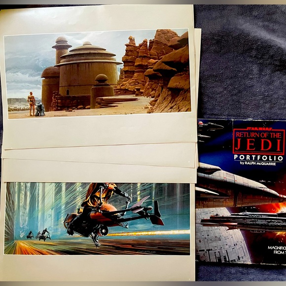 Star Wars Return of the Jedi Portfolio. Ralph McQuarrie. 1983 - Picture 2 of 4